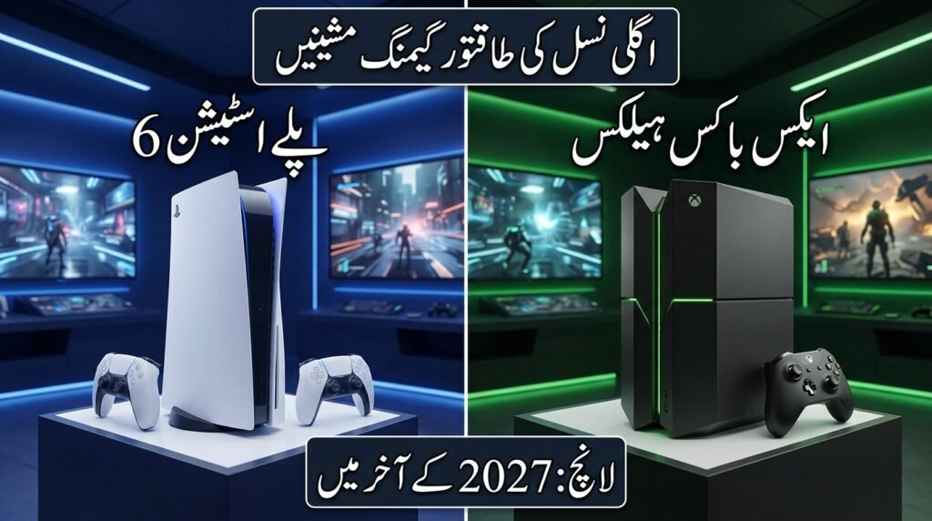 پلے اسٹیشن 6 اور ایکس باکس ہیلکس کے ڈیزائن کا موازنہ 2027